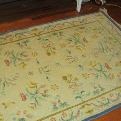 Lot 140 - Ethan Allen 4' x 6' Wood Rug  LOCAL PICK UP ONLY