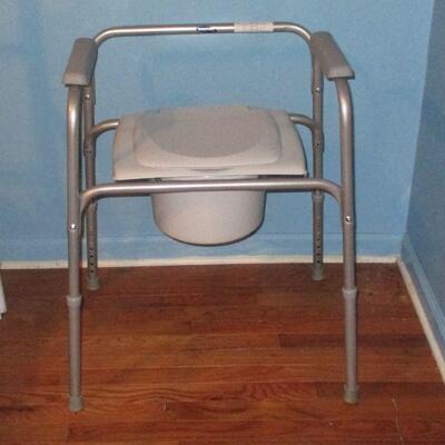 Lot 145 - Toilet Chair and 2 Canes LOCAL PICKUP ONLY