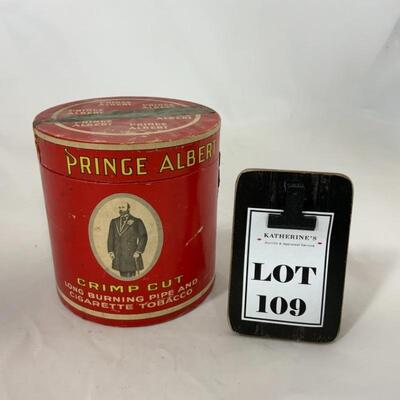 -109- VINTAGE | Prince Albert | Large Cardboard â€œTinâ€