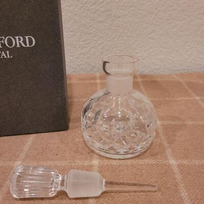 Lot 203: Waterford Crystal Perfume Bottle with Box