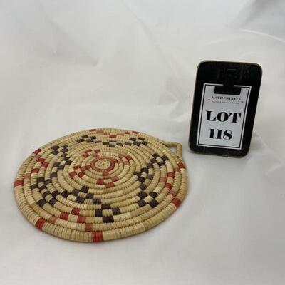 -118- Hand-Woven Dance Fan 