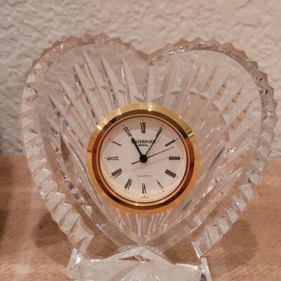Lot 210: Waterford Crystal Dresser Clock with Box