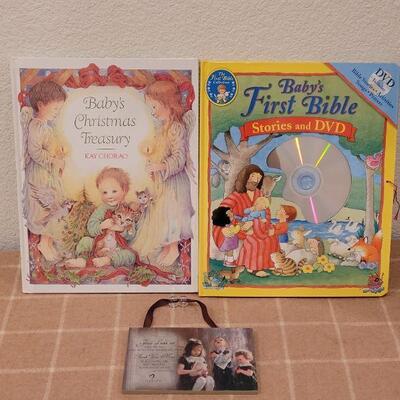 Lot 211: (2) Children's Books and Hanging Plaque 