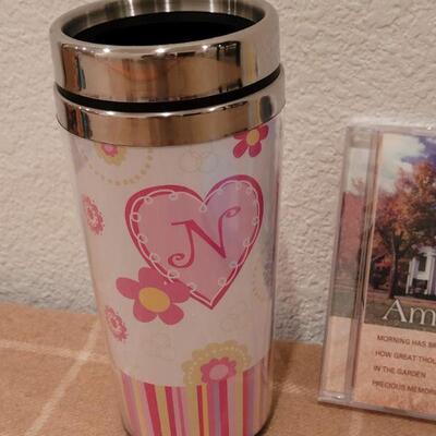 Lot 219: NEW Travel Cup, Journal  and 2 CDs