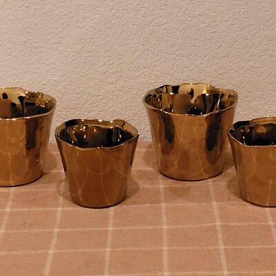 Lot 226: (4) New Gold Vases