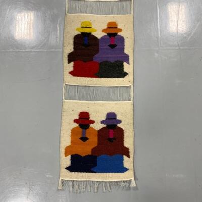 -122- Hand-Woven South American Wall Hanging | 50.5â€ long