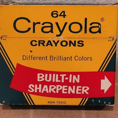 Lot 244: VINTAGE Crayola Crayons, Coloring Books, Chalk and Travel Game