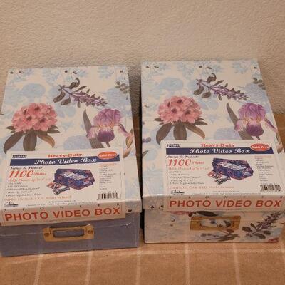Lot 245: (2) New Photo Storage Boxes