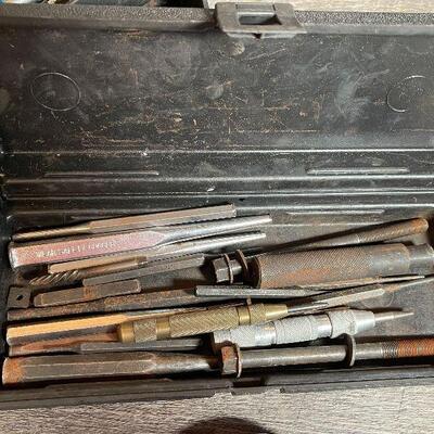 G48: Pair of Tool Boxes with Punches and Small Hand Tools