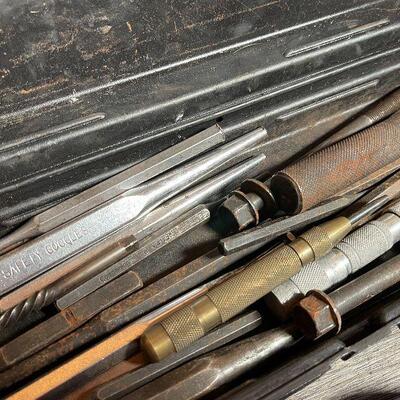 G48: Pair of Tool Boxes with Punches and Small Hand Tools
