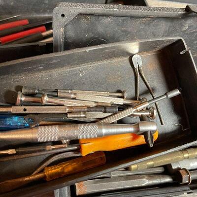 G48: Pair of Tool Boxes with Punches and Small Hand Tools