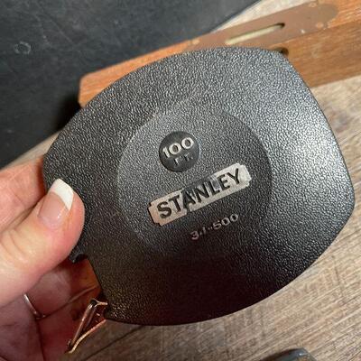 G52: Stanley Plane and Measuring Tape and Unmarked Level