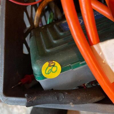 G60: Box Lot of Wire, Extension Cords, Rope, Tubing and More