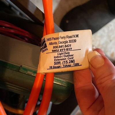 G60: Box Lot of Wire, Extension Cords, Rope, Tubing and More