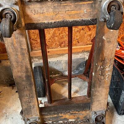 G61: Vintage Steel Hand Truck and Dolly