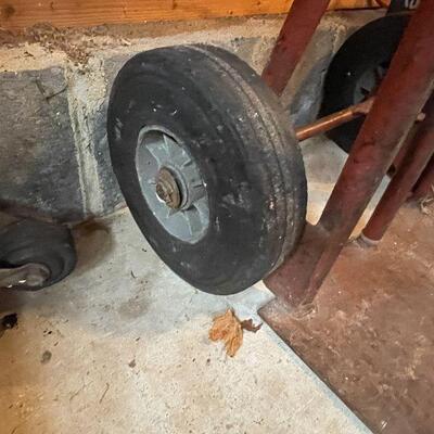 G61: Vintage Steel Hand Truck and Dolly