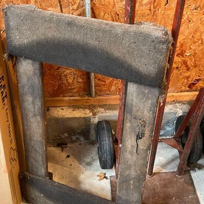 G61: Vintage Steel Hand Truck and Dolly