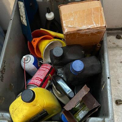 G78: Box Lot of Garage Chemicals