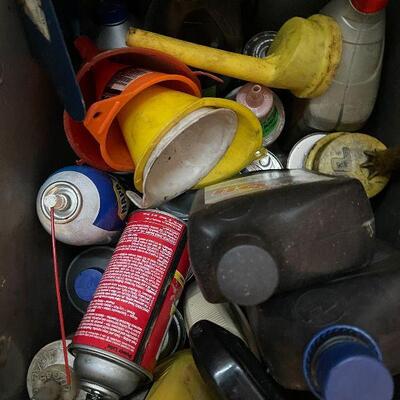 G78: Box Lot of Garage Chemicals