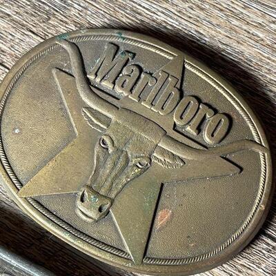 G76: Pair of Metal Belt Buckles