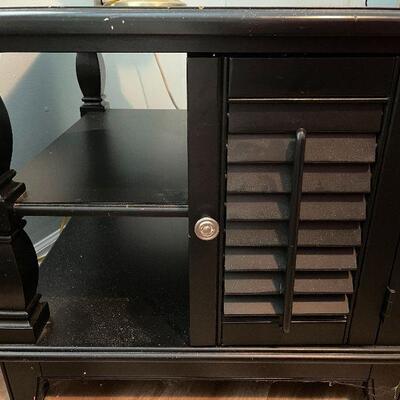 B1: Black Square End Table
