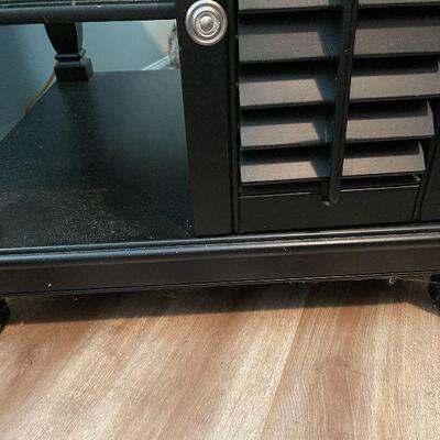 B1: Black Square End Table