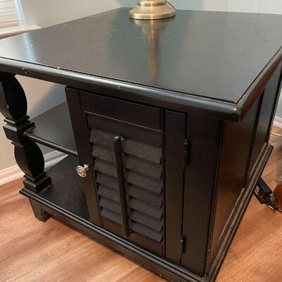B1: Black Square End Table