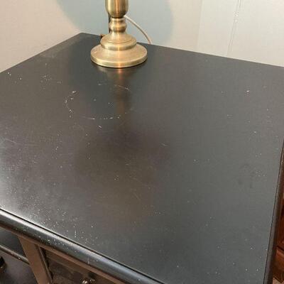 B1: Black Square End Table