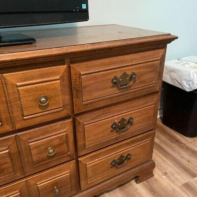 B3: Nine Drawer Solid Wood Dresser