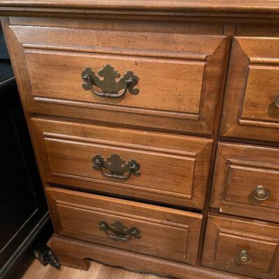 B3: Nine Drawer Solid Wood Dresser