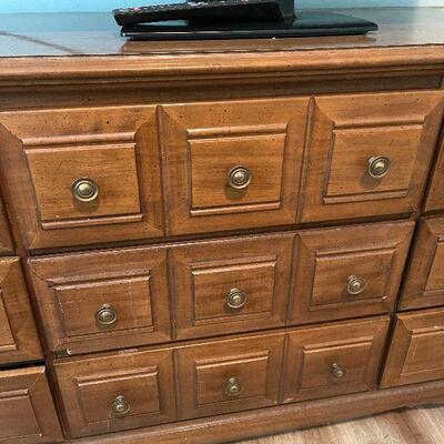 B3: Nine Drawer Solid Wood Dresser