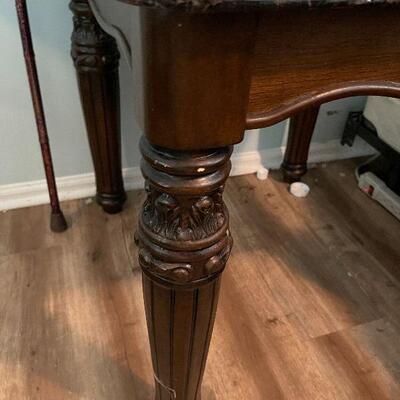 B5: Pair of Side Tables with Faux Marble Top