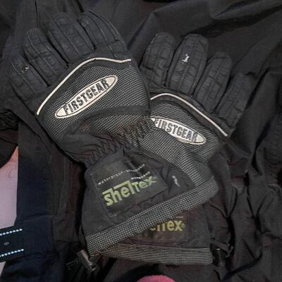 B8: Men's Firstgear Motorcycle Jacket and Gloves