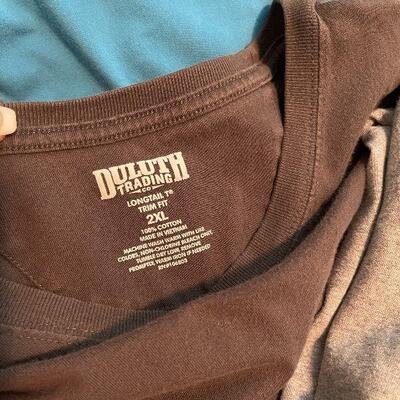 B9: Four Duluth Trading Company Short Sleeve Men's 2XL Shirts
