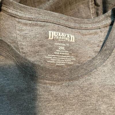 B9: Four Duluth Trading Company Short Sleeve Men's 2XL Shirts