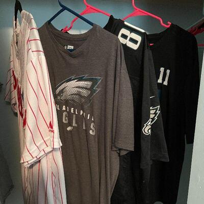 B12: Phillies and Eagles Shirts