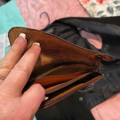 B15: Neil Martin Suede Vest and 2 Vintage Leather Wallets