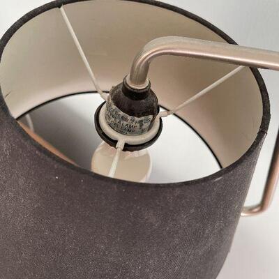 L1: Chrome with Black Shade Desk Lamp