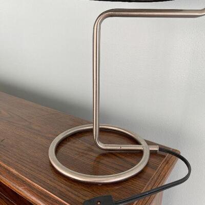 L1: Chrome with Black Shade Desk Lamp
