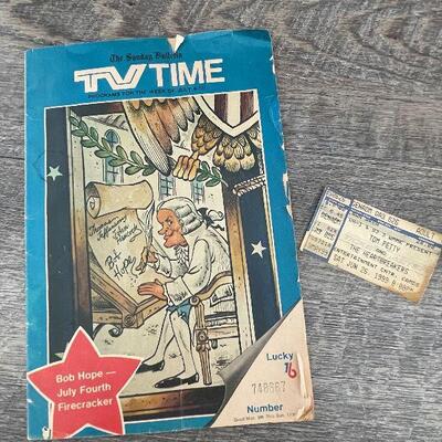 L6: 1976 TV Times from Philly & Tom Petty Ticket Stub