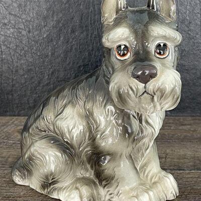 L8: Pair of 1940's Schnauzer Figurines