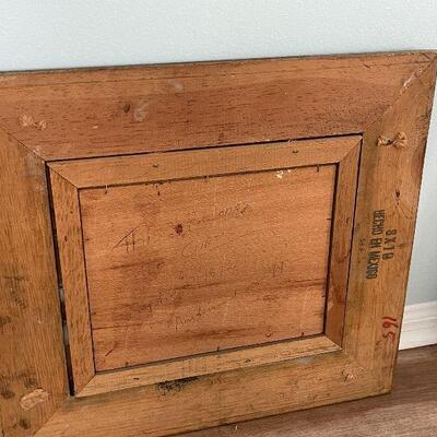 A3: Vintage Framed and Signed Original Oil Painted