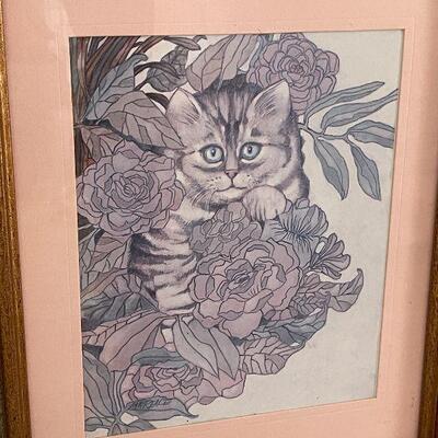 A4: Cat Print Framed