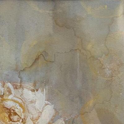 A10: Large Framed Print of Peonies