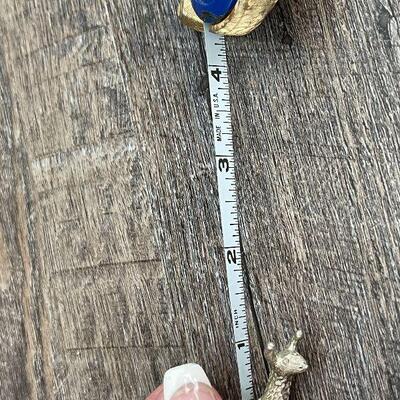 M13: Vintage Florenza Imperial Gold and Silver Snail Measuring Tape