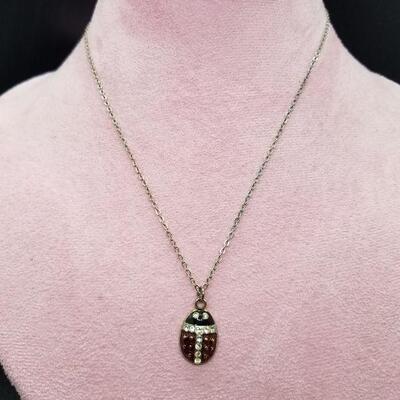 Lot #26 - Cute little ladybug necklace