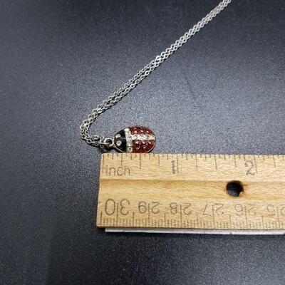 Lot #26 - Cute little ladybug necklace