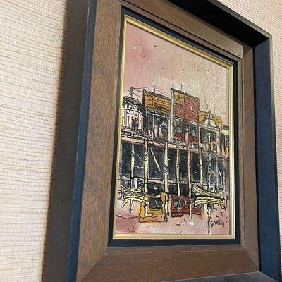 Mid Century Abstract Wharf Painting by Danny Garcia #2