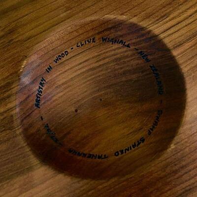 New Zealand Made Hand Crafted Wooden Art Bowl Live Edge