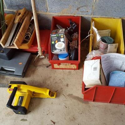 Lot Garage Tools Shovel Chainsaw Hedge cutter Saws 